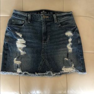 Hollister jean skirt